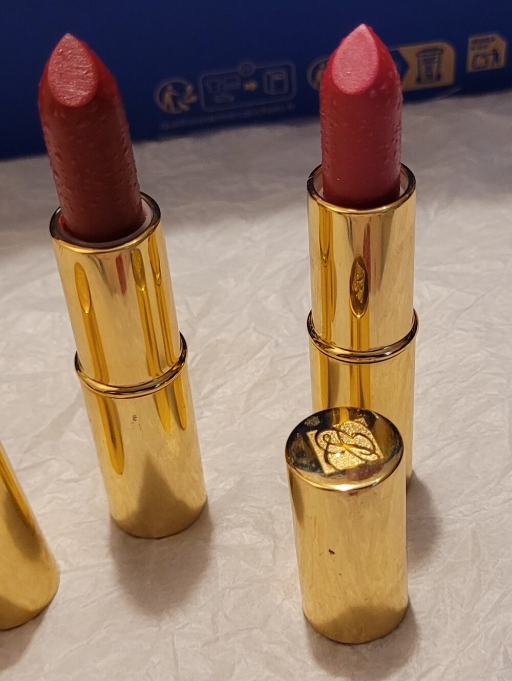Vintage Estee Lauder Long Lasting Luxurious Gold Tube Lipstick -color